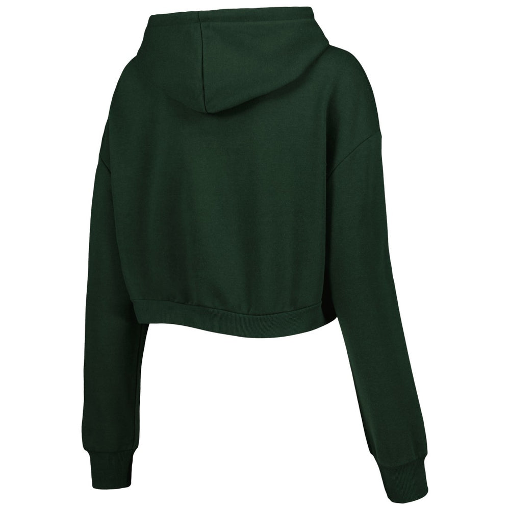 Green Bay Packers  The Wild Collective Women's Cropped Pullover Hoodie