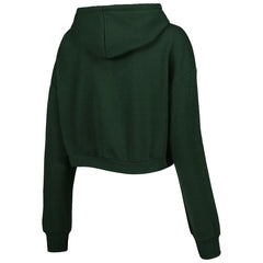 Green Bay Packers  The Wild Collective Women's Cropped Pullover Hoodie