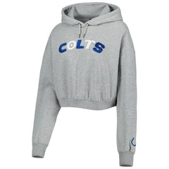Indianapolis Colts  The Wild Collective Women's Cropped Pullover Hoodie