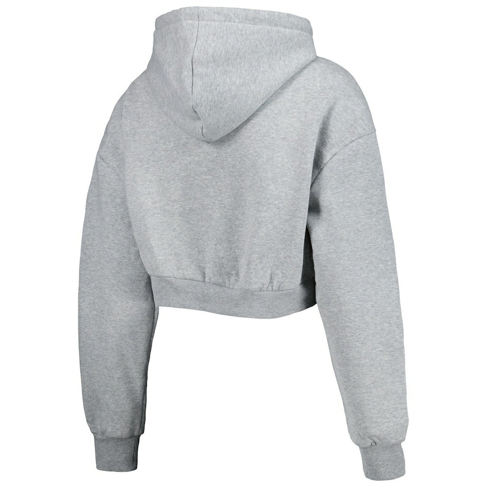 Los Angeles Chargers  The Wild Collective Women's Cropped Pullover Hoodie