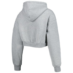 Los Angeles Chargers  The Wild Collective Women's Cropped Pullover Hoodie