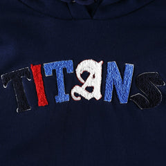 Tennessee Titans  The Wild Collective Women's Cropped Pullover Hoodie