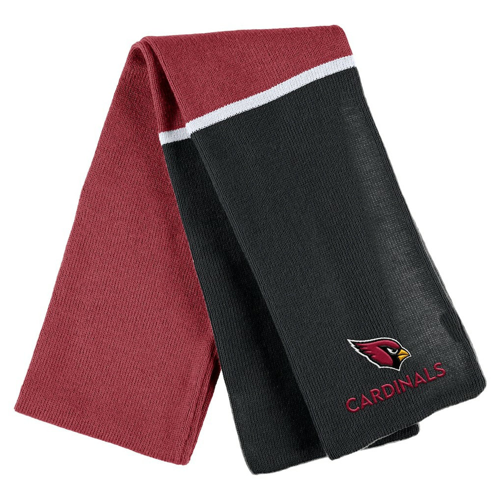 Arizona Cardinals  WEAR by Erin Andrews Women's Colorblock Cuffed Knit Hat with Pom and Scarf Set