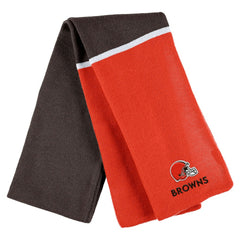 Cleveland Browns  WEAR by Erin Andrews Women's Colorblock Cuffed Knit Hat with Pom and Scarf Set
