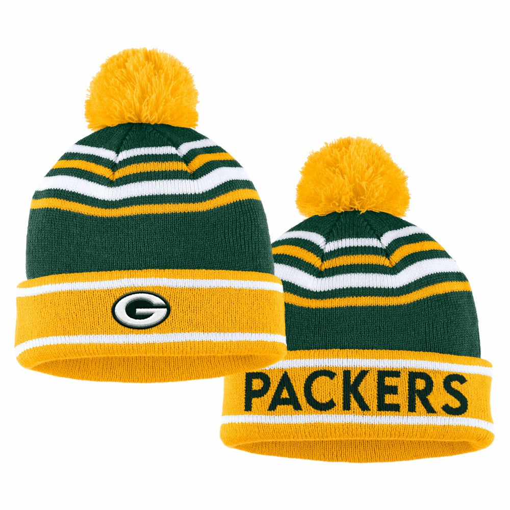 Green Bay Packers  WEAR by Erin Andrews Women's Colorblock Cuffed Knit Hat with Pom and Scarf Set