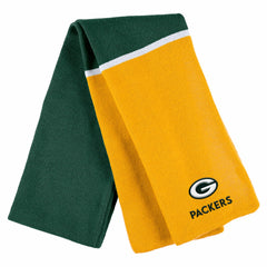 Green Bay Packers  WEAR by Erin Andrews Women's Colorblock Cuffed Knit Hat with Pom and Scarf Set