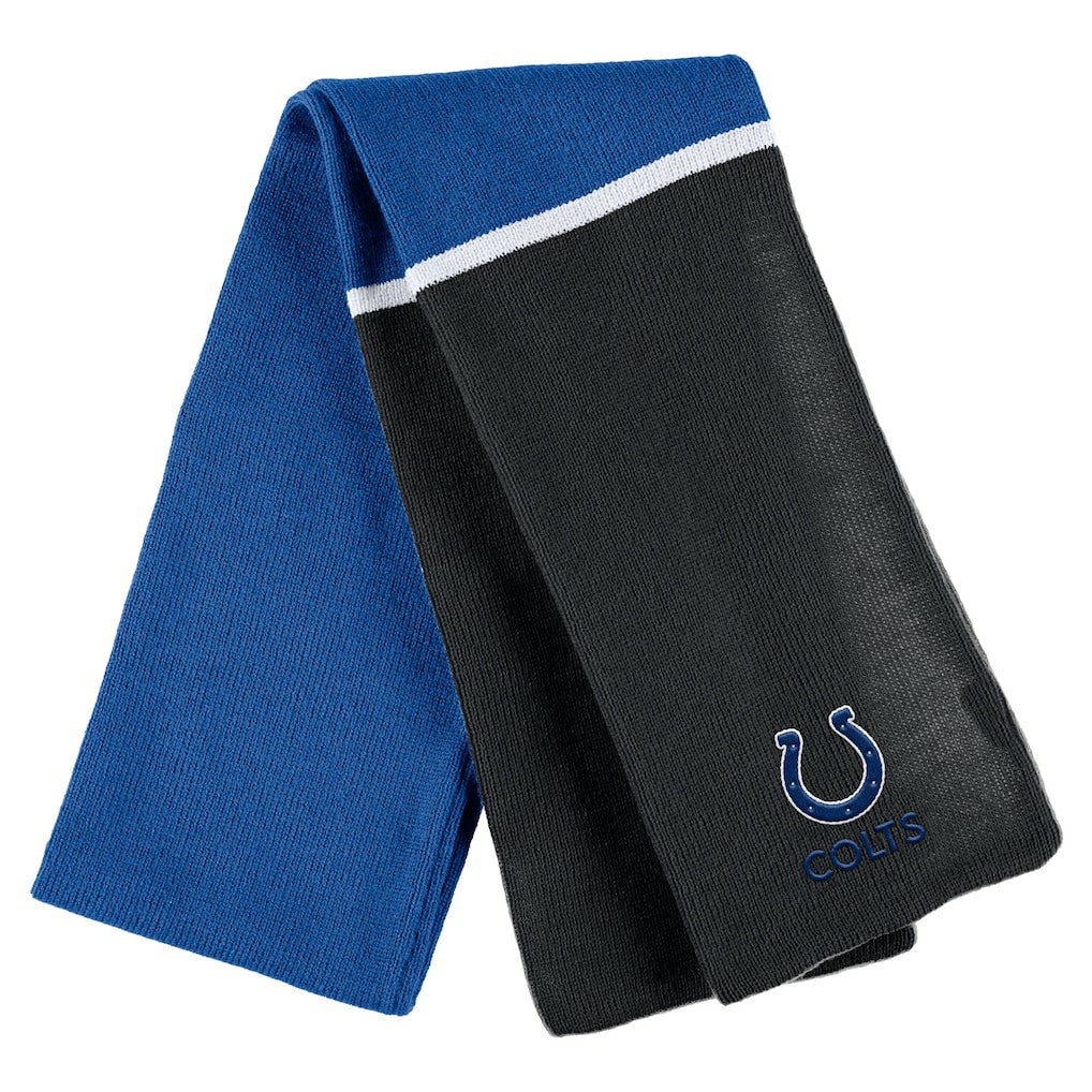 Indianapolis Colts  WEAR by Erin Andrews Women's Colorblock Cuffed Knit Hat with Pom and Scarf Set