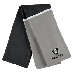 Las Vegas Raiders  WEAR by Erin Andrews Women's Colorblock Cuffed Knit Hat with Pom and Scarf Set