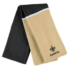 New Orleans Saints  WEAR by Erin Andrews Women's Colorblock Cuffed Knit Hat with Pom and Scarf Set
