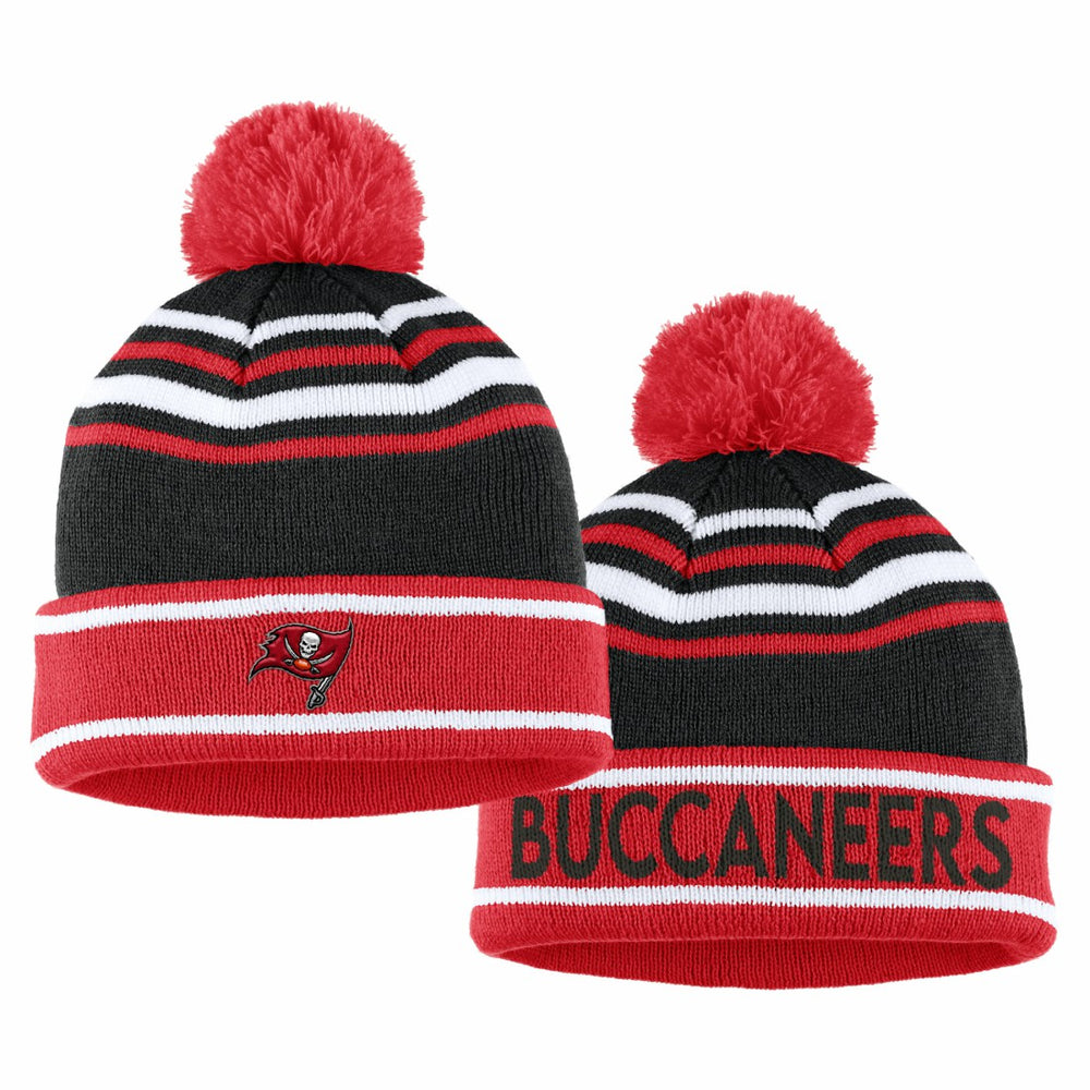 Tampa Bay Buccaneers  WEAR by Erin Andrews Women's Colorblock Cuffed Knit Hat with Pom and Scarf Set