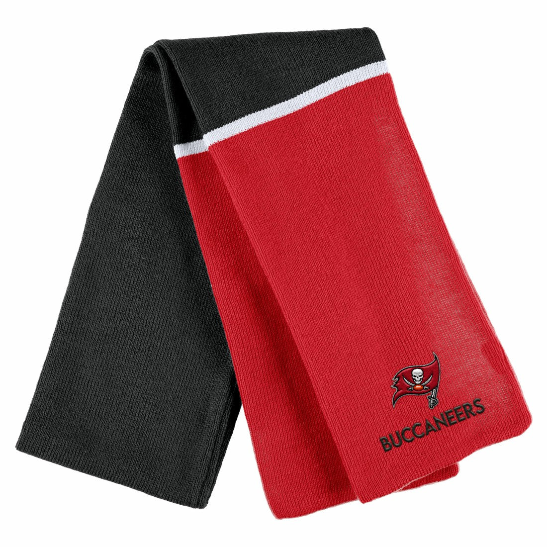Tampa Bay Buccaneers  WEAR by Erin Andrews Women's Colorblock Cuffed Knit Hat with Pom and Scarf Set