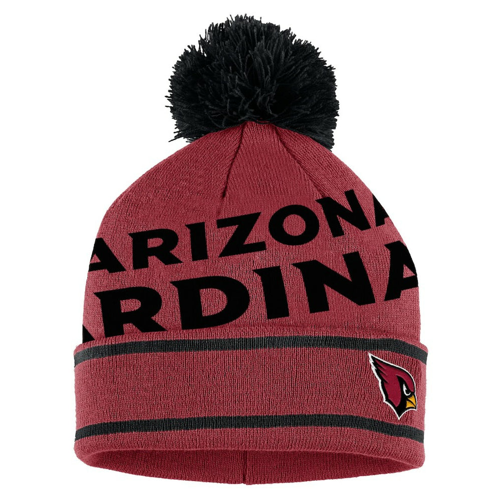 Arizona Cardinals  WEAR by Erin Andrews Women's Double Jacquard Cuffed Knit Hat with Pom and Gloves Set