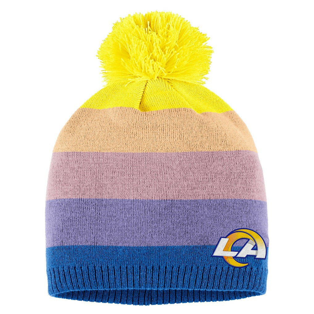 Los Angeles Rams  WEAR by Erin Andrews Women's Ombre Pom Knit Hat and Scarf Set