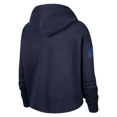 Dallas Mavericks Women's Split Flip Courtside Cropped Pullover Hoodie sale Outlet