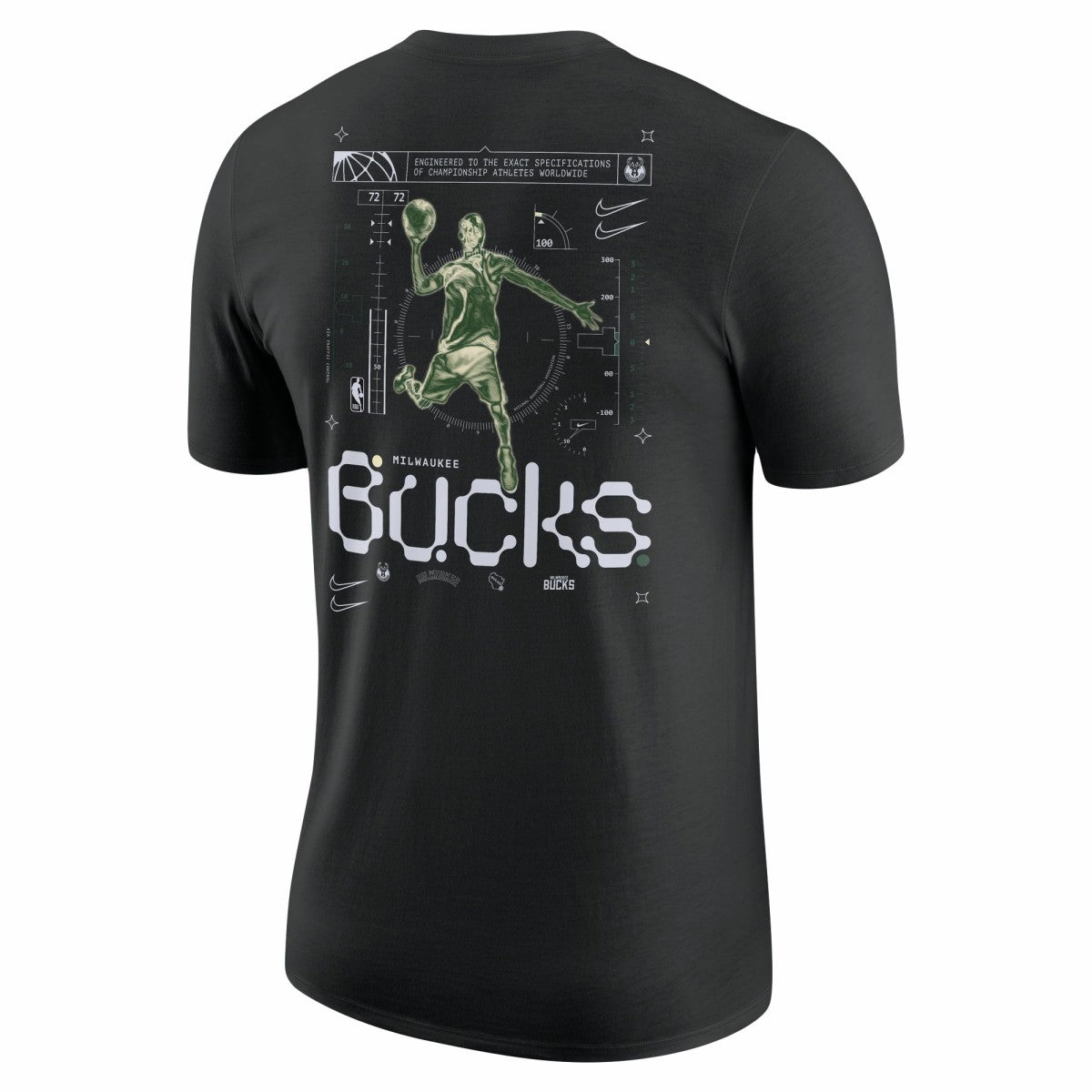 Milwaukee Bucks Courtside Air Traffic Control Max90 T-Shirt Outlet