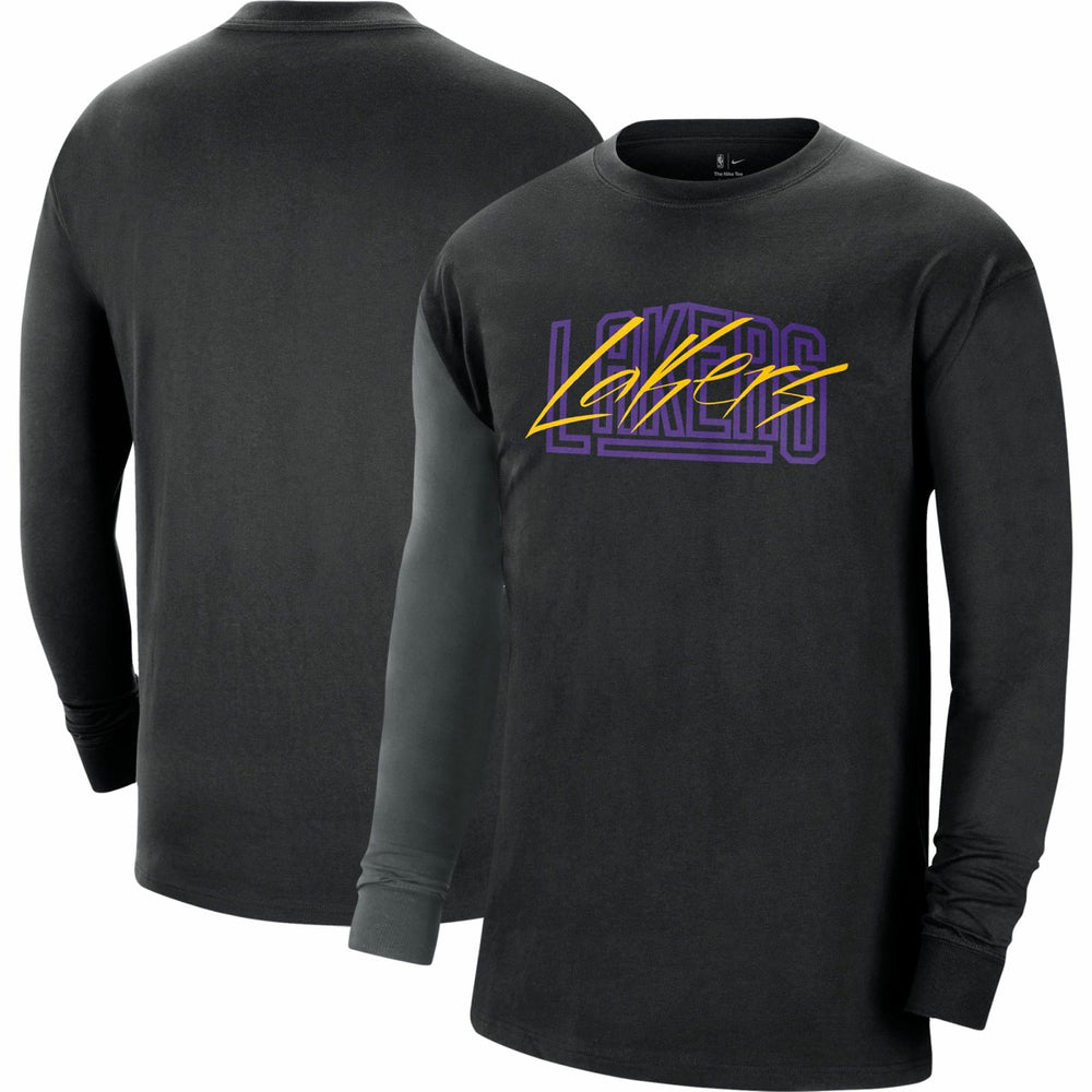 Los Angeles Lakers Courtside Versus Flight MAX90 Long Sleeve T-Shirt Discount