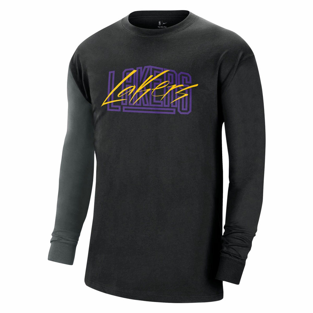 Los Angeles Lakers Courtside Versus Flight MAX90 Long Sleeve T-Shirt Discount