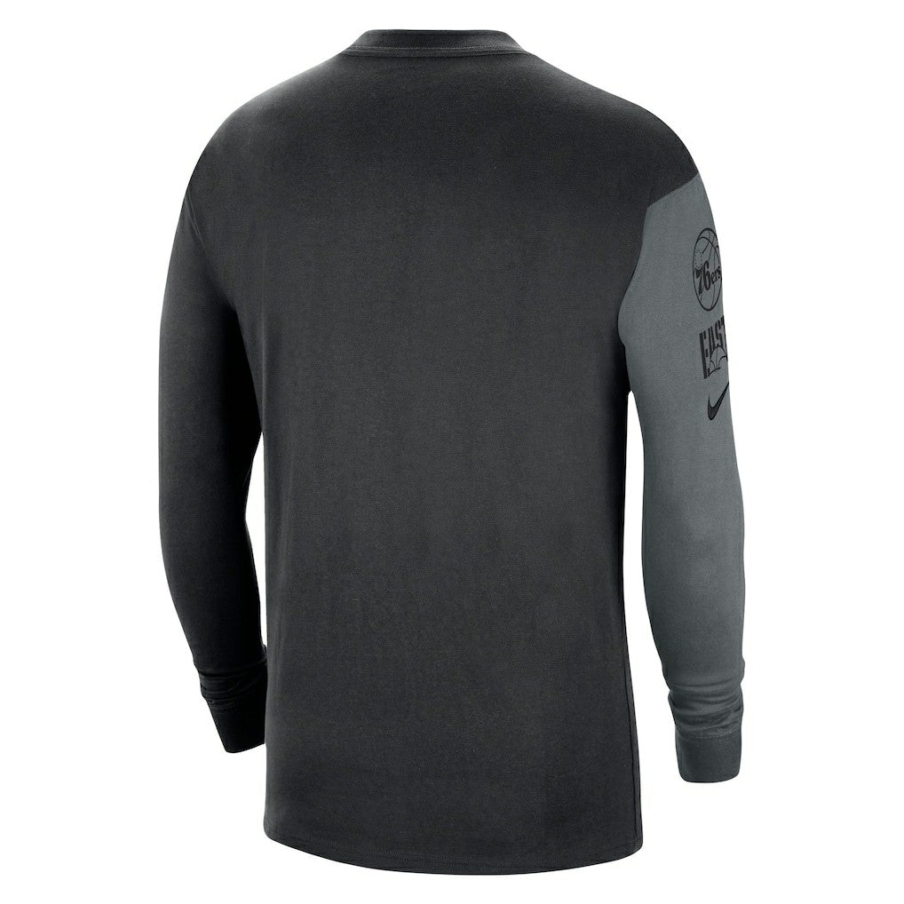 Philadelphia 76ers Courtside Versus Flight MAX90 Long Sleeve T-Shirt For Sale