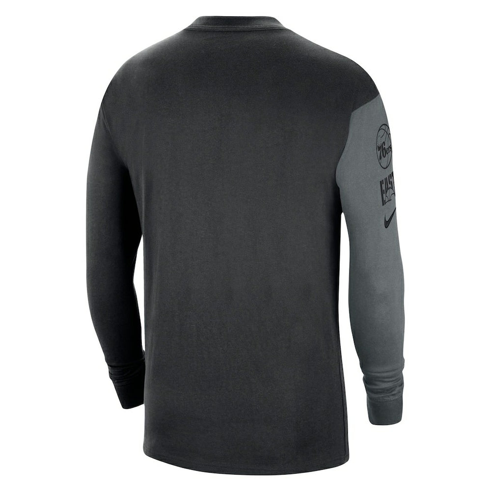 Philadelphia 76ers Courtside Versus Flight MAX90 Long Sleeve T-Shirt For Sale