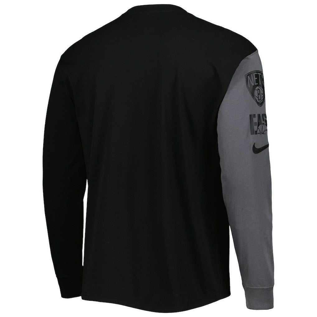Brooklyn Nets Courtside Versus Flight MAX90 Long Sleeve T-Shirt Outlet