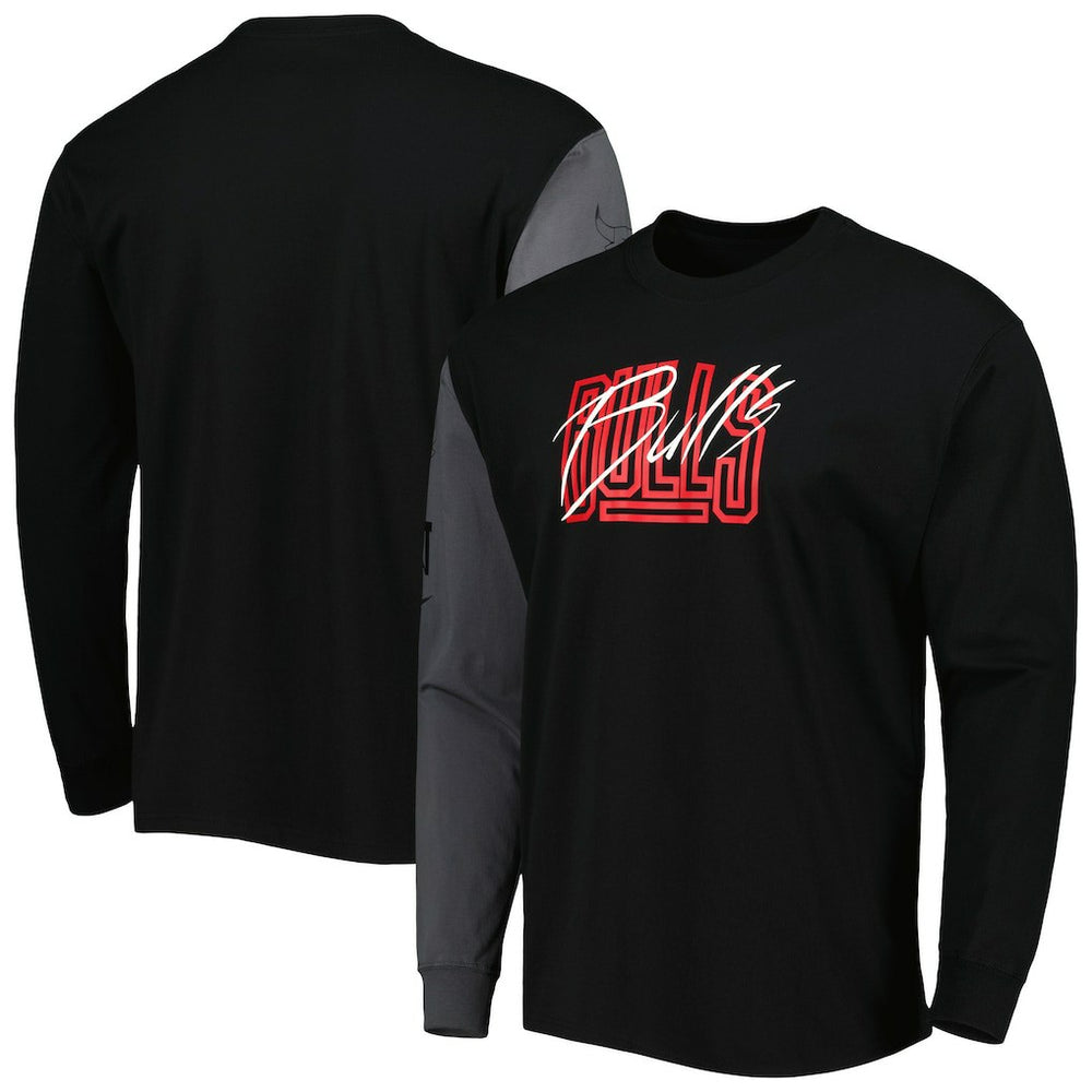 Chicago Bulls Courtside Versus Flight MAX90 Long Sleeve T-Shirt sale Outlet