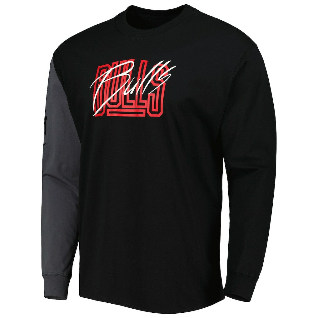 Chicago Bulls Courtside Versus Flight MAX90 Long Sleeve T-Shirt sale Outlet