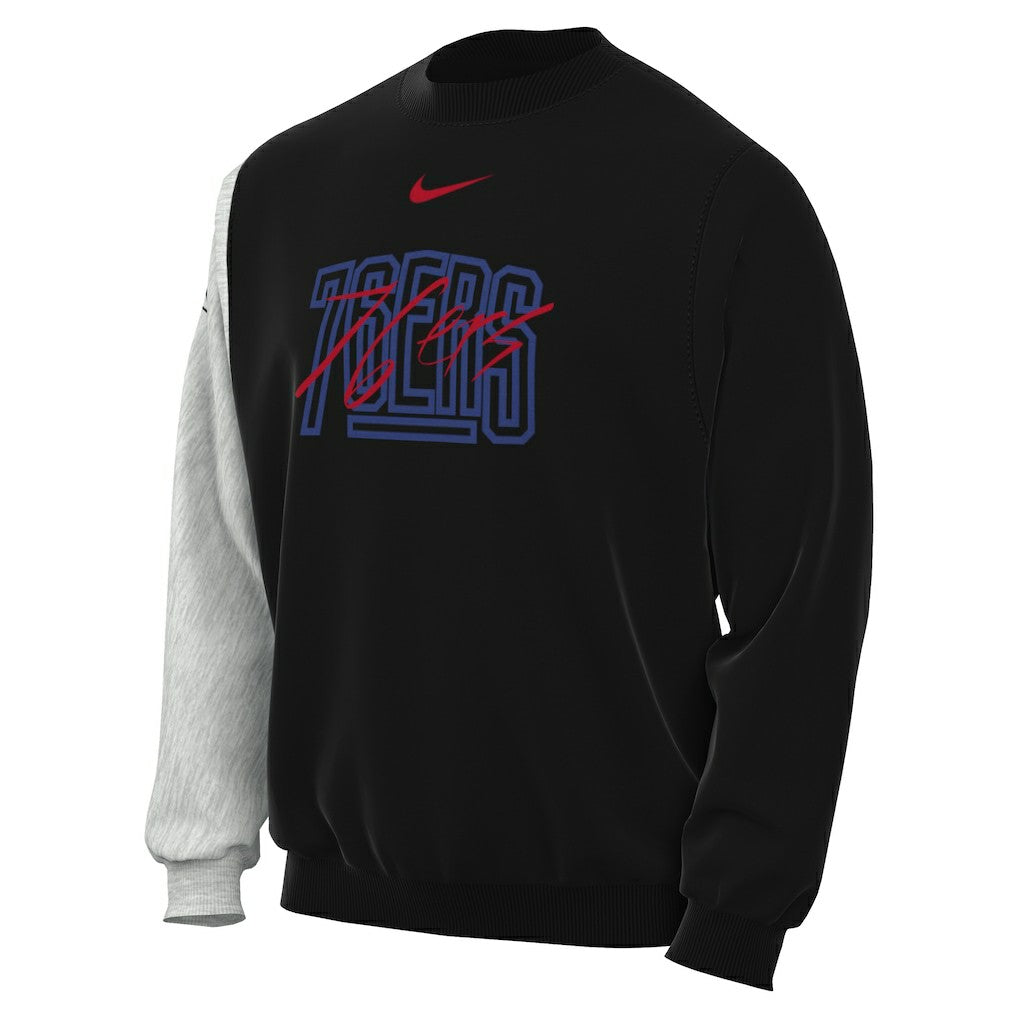 Philadelphia 76ers Courtside Versus Force & Flight Pullover Sweatshirt For Sale