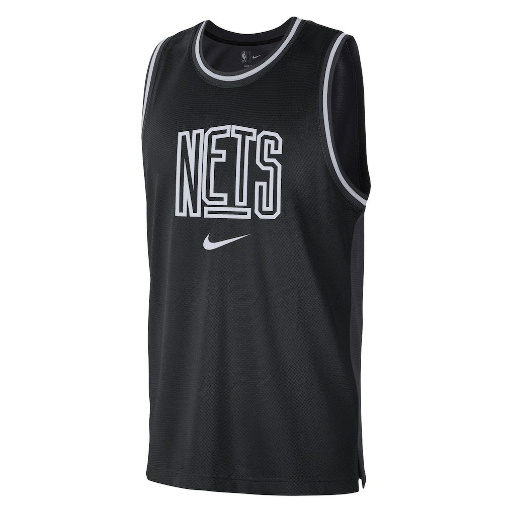 Brooklyn Nets Courtside Versus Force Split DNA Performance Mesh Tank Top Discount