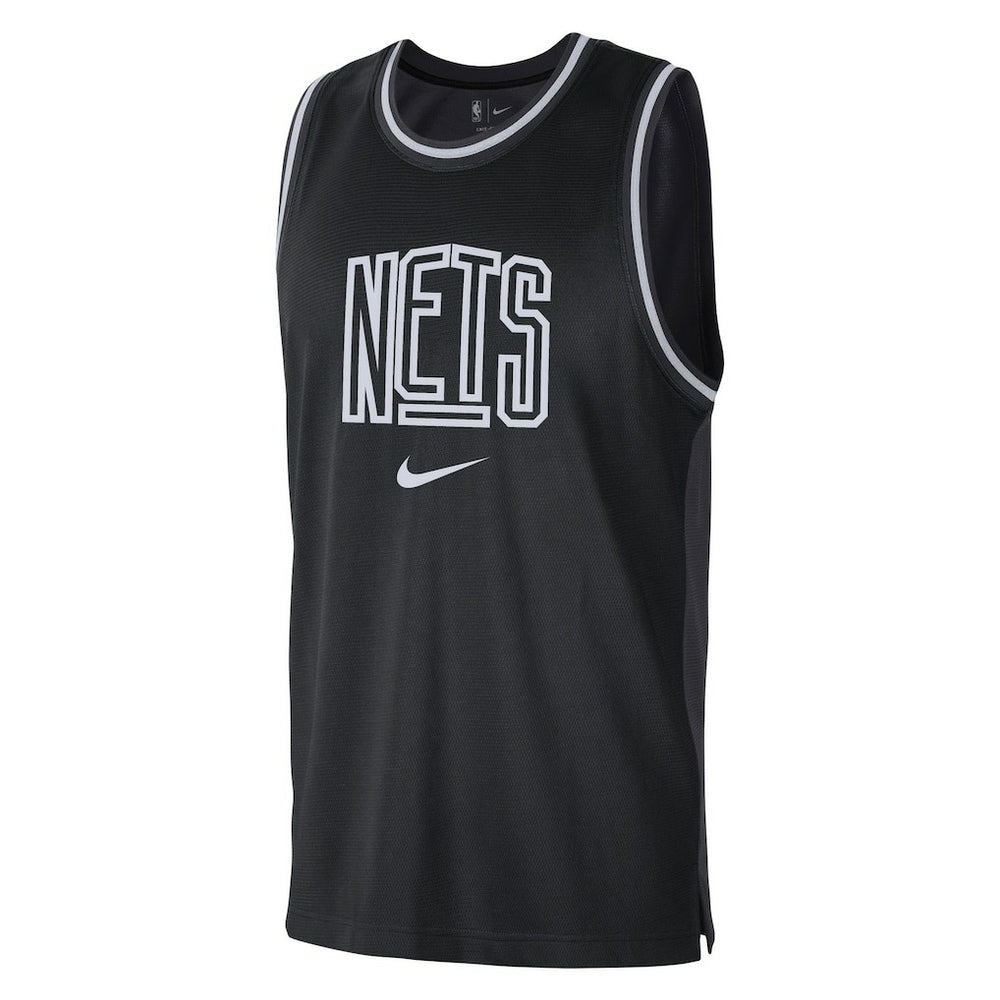 Brooklyn Nets Courtside Versus Force Split DNA Performance Mesh Tank Top Discount