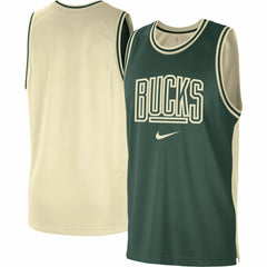 Milwaukee Bucks Courtside Versus Force Split DNA Performance Mesh Tank Top On Sale