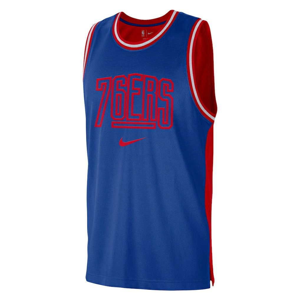 Philadelphia 76ers Courtside Versus Force Split DNA Performance Mesh Tank Top sale Online