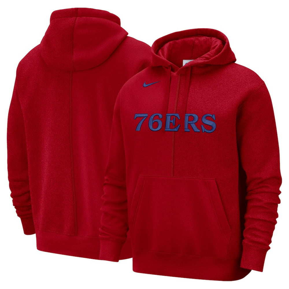 Philadelphia 76ers Courtside Versus Stitch Split Pullover Hoodie Discount