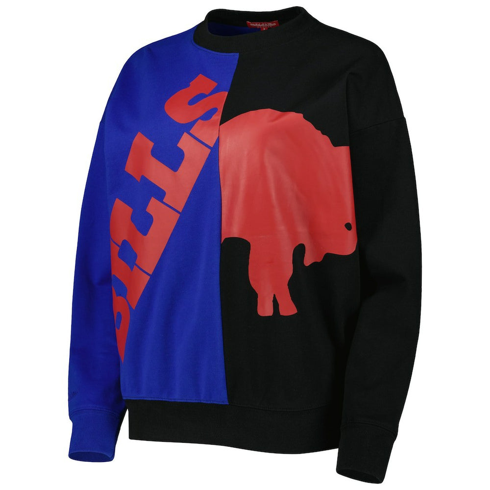 Buffalo Bills Mitchell & Ness Women's Big Face Pullover Sweatshirt