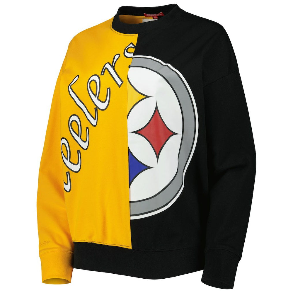 Pittsburgh Steelers Mitchell & Ness Women's Big Face Pullover Sweatshirt