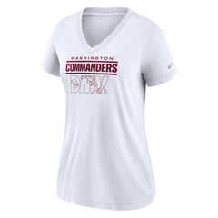 Washington Commanders Nike Women's Hometown Collection Tri-Blend V-Neck T-Shirt