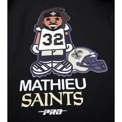 New Orleans Saints  Tyrann Mathieu  Pro Standard Player Avatar Graphic T-Shirt
