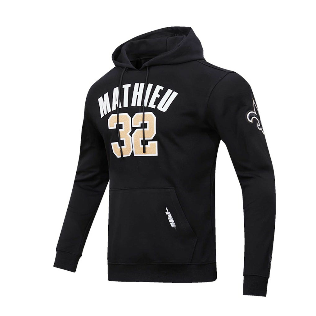 New Orleans Saints  Tyrann Mathieu  Pro Standard Player Name & Number Pullover Hoodie