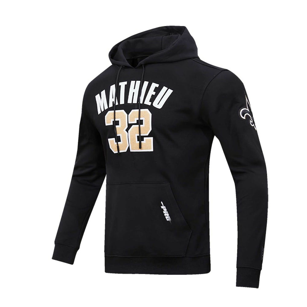 New Orleans Saints  Tyrann Mathieu  Pro Standard Player Name & Number Pullover Hoodie