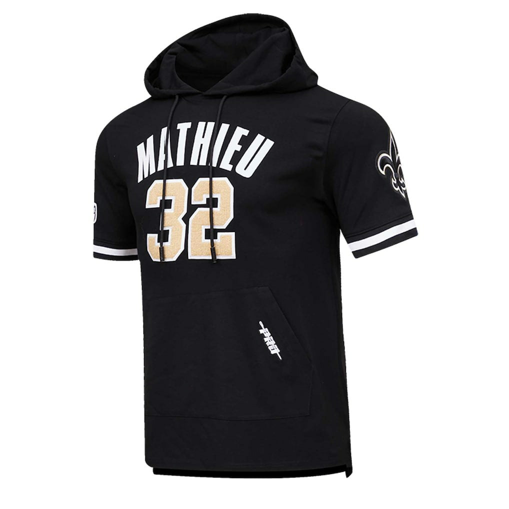 New Orleans Saints  Tyrann Mathieu  Pro Standard Player Name & Number Hoodie T-Shirt