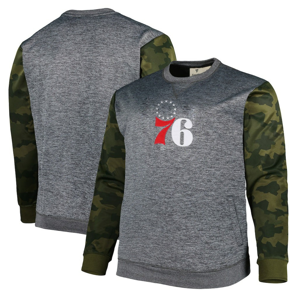 Philadelphia 76ers Big & Tall Camo Stitched Sweatshirt New