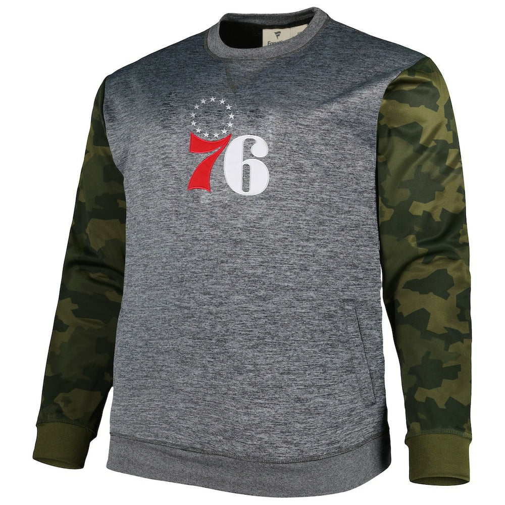 Philadelphia 76ers Big & Tall Camo Stitched Sweatshirt New