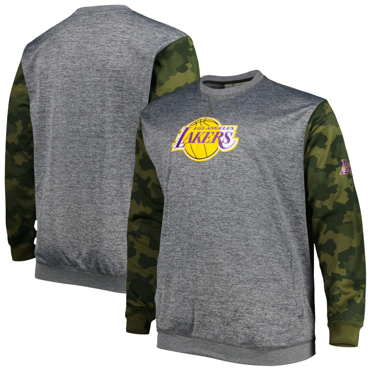 Los Angeles Lakers Big & Tall Camo Stitched Sweatshirt Discount