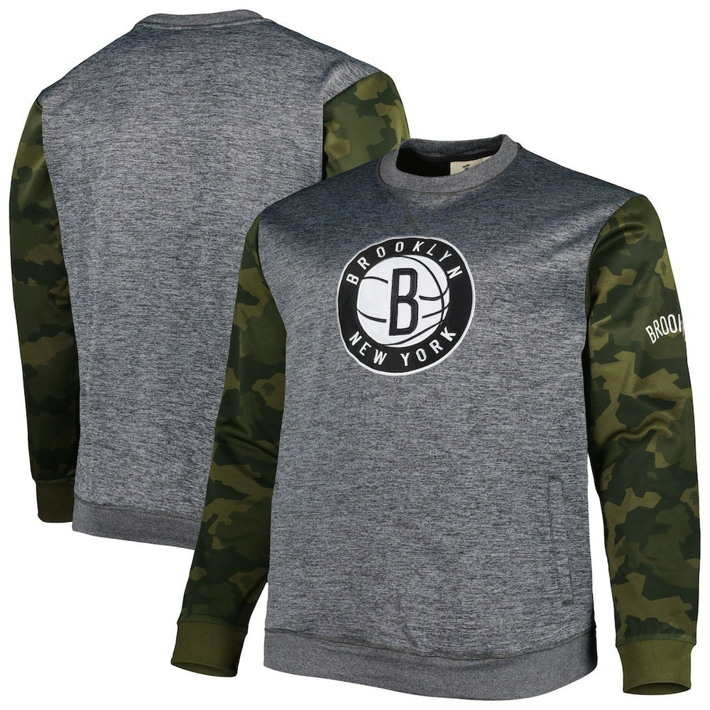 Brooklyn Nets Big & Tall Camo Stitched Sweatshirt Online