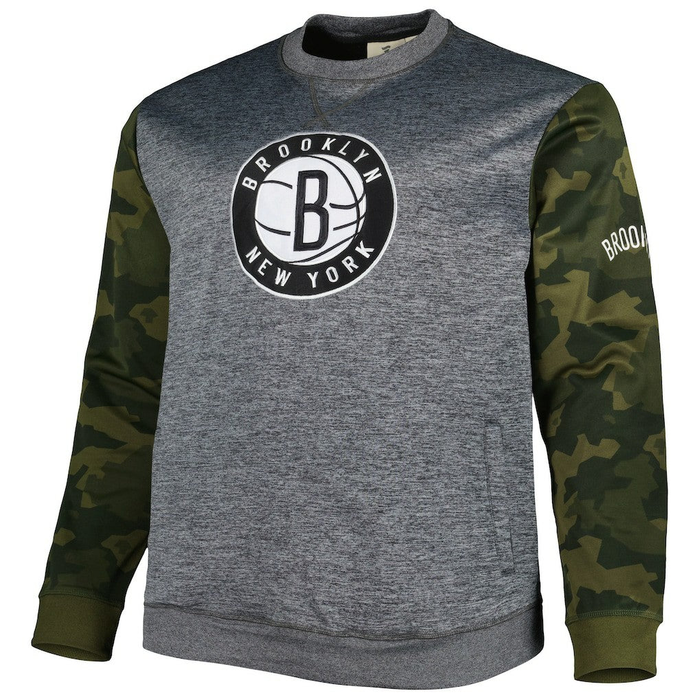 Brooklyn Nets Big & Tall Camo Stitched Sweatshirt Online