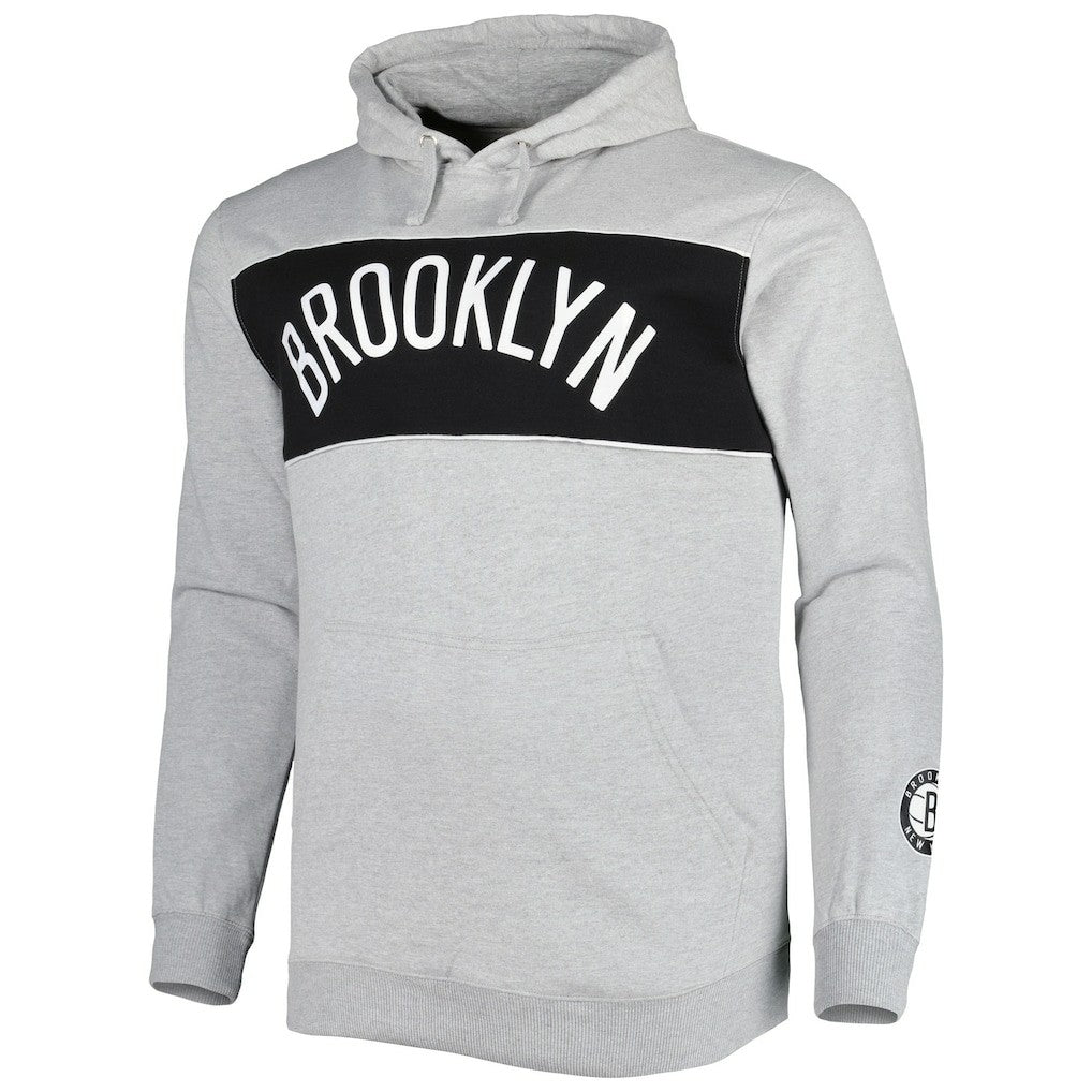 Brooklyn Nets Big & Tall Wordmark Pullover Hoodie New