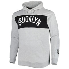 Brooklyn Nets Big & Tall Wordmark Pullover Hoodie New