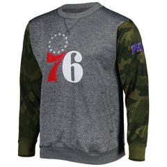 Philadelphia 76ers Camo Stitched Sweatshirt Online