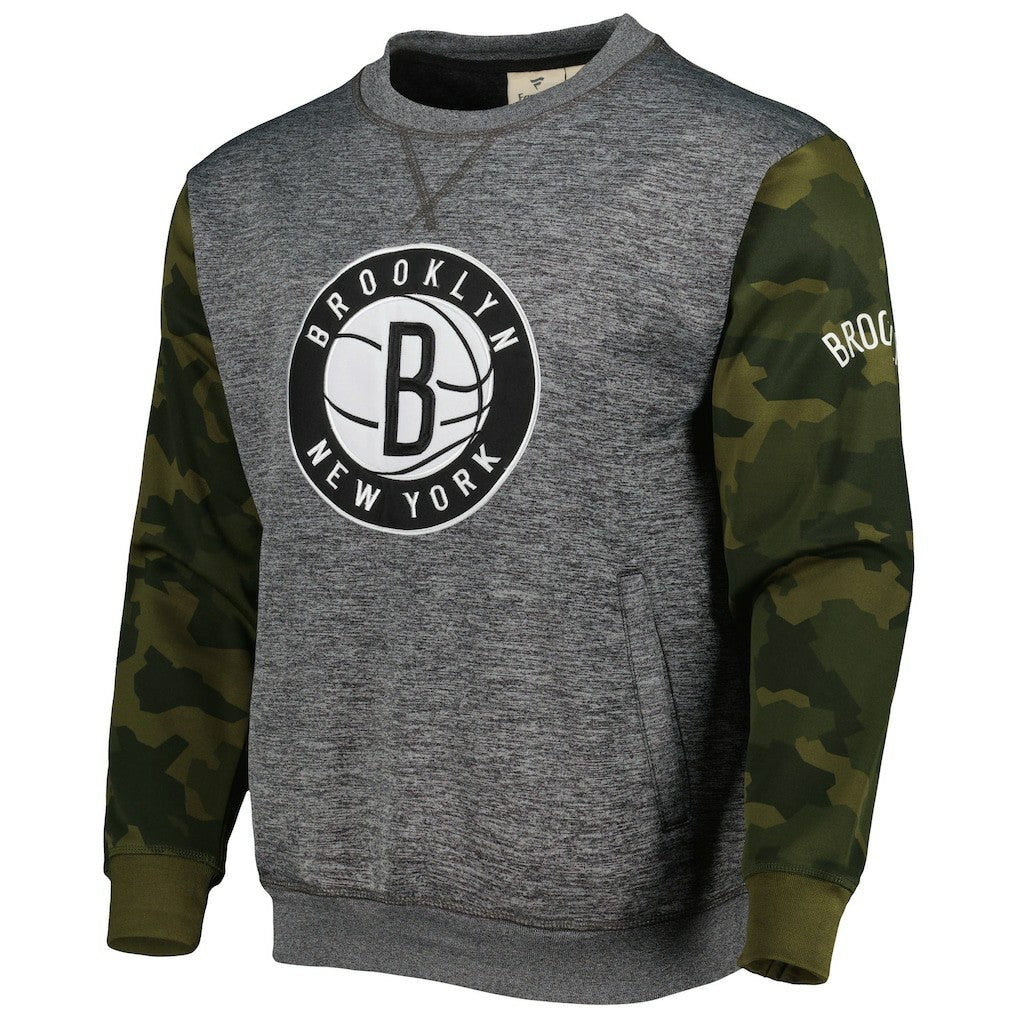 Brooklyn Nets Camo Stitched Sweatshirt For Sale