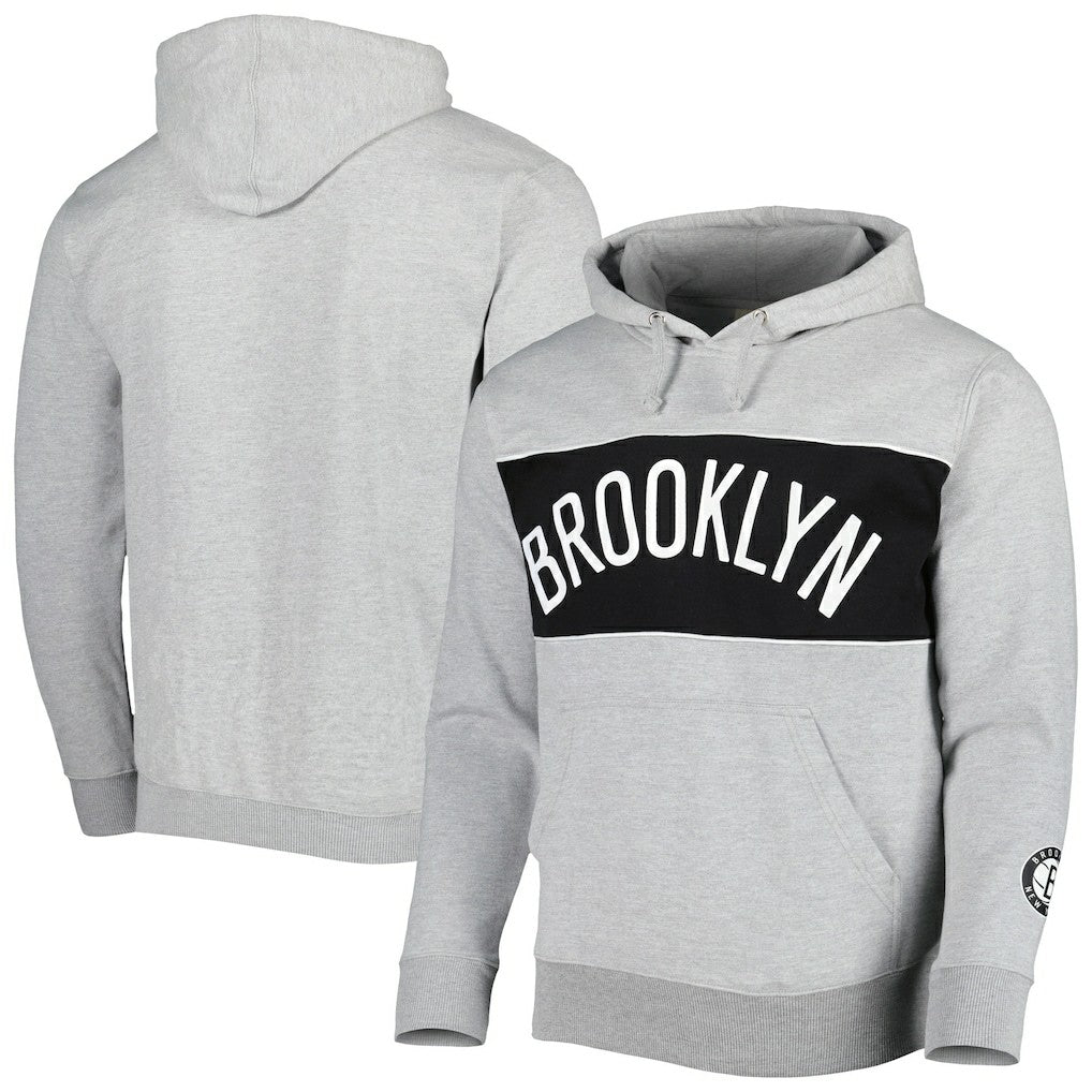 Brooklyn Nets Wordmark French Terry Pullover Hoodie For Sale