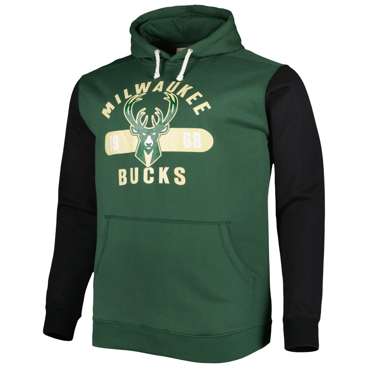 Milwaukee Bucks Big & Tall Bold Attack Pullover Hoodie Discount